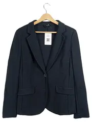 Vorschaubild 1 von BENETTON Damen Blazer Sakko Schwarz Business Gr. 46 Viskose