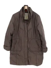 Vorschaubild 1 von Damen Steppmantel Braun Gr. 44/XXL Casual Langarm Polyester