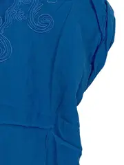 Vorschaubild 3 von Damen Bluse M Blau Feminin Bestickt Kurzarm