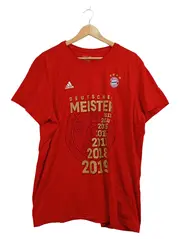 Vorschaubild 1 von FC Bayern München Deutscher Meister T-Shirt Herren Rot Gr. 54/XXL
