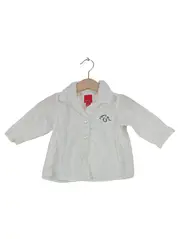 Vorschaubild 1 von Baby Hemdbluse Mädchen Gr. 68 Weiß Baumwolle Langarm