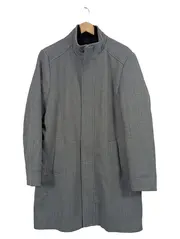 Vorschaubild 1 von Herren Übergangsmantel Grau Klassisch Gr. XL Stehkragen
