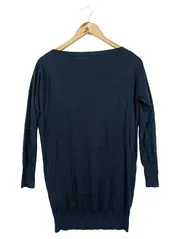 Vorschaubild 2 von Damen Strickkleid XS 34 Blau Klassisch Elegant