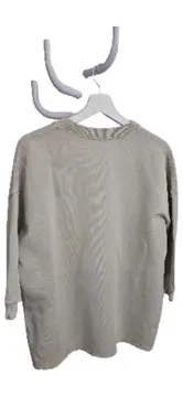 Vorschaubild 2 von Damen Sweatshirt Pullover Beige Gr. 36 S Basic Oversized 3, 4-Arm