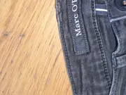 Vorschaubild 4 von Damen Jeans Slim Fit Grau W28/36 S Baumwolle Elasthan Fransen