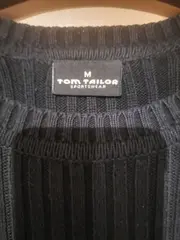Vorschaubild 5 von Herren Pullover Rippstrick Langarm Gr. M Schwarz Grau Denim