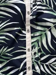 Vorschaubild 4 von Herren Freizeithemd Kurzarm Palmenblattmuster Mehrfarbig Gr. S Casual