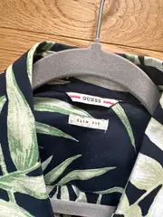 Vorschaubild 6 von Herren Freizeithemd Kurzarm Palmenblattmuster Mehrfarbig Gr. S Casual