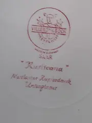Vorschaubild 4 von Rusticana Teller 25cm Rot Weiß Mettlach Saar