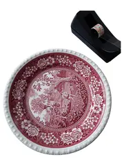Vorschaubild 1 von Rusticana Teller 25cm Rot Weiß Mettlach Saar