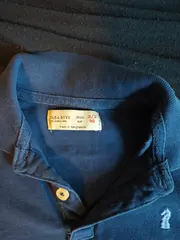 Vorschaubild 3 von Boys Poloshirt Kinder Gr. 98 Blau Kurzarm Stickerei Polo