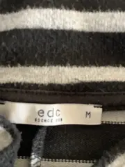 Vorschaubild 3 von EDC Damen Freizeitkleid gestreift Langarm Gr. M Schwarz