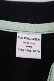 Vorschaubild 2 von USPA Kinder Poloshirt Gr. 80 Schwarz Preppy Klassisch