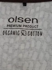 Vorschaubild 4 von Damen T-Shirt Gr. 40 Braun Weiß Abstrakt Bio-Baumwolle
