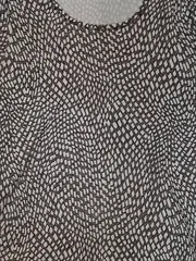 Vorschaubild 3 von Damen T-Shirt Gr. 40 Braun Weiß Abstrakt Bio-Baumwolle