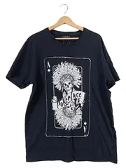 Vorschaubild 1 von Herren T-Shirt Totenkopf Spielkartenmotiv Schwarz XL Streetwear