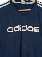 Vorschaubild 2 von Herren T-Shirt Gr. L Blau Logo Print Sport Baumwolle Kurzarm