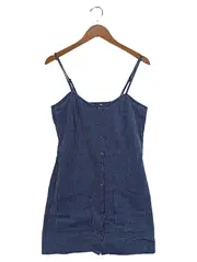 Vorschaubild 1 von Damen Freizeitkleid Gr. 38 Blau Gestreift Casual Sommerkleid
