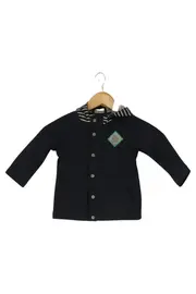 Vorschaubild 1 von Leichte Jacke Kinder Mädchen Gr. 86 Blau Casual Kapuze Gestreift