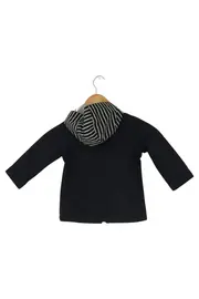 Vorschaubild 2 von Leichte Jacke Kinder Mädchen Gr. 86 Blau Casual Kapuze Gestreift