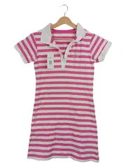 Vorschaubild 2 von TCM Mädchen Poloshirt Kleid gestreift pink weiß Gr. 158/164