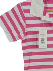 Vorschaubild 4 von TCM Mädchen Poloshirt Kleid gestreift pink weiß Gr. 158/164