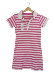 Vorschaubild 1 von TCM Mädchen Poloshirt Kleid gestreift pink weiß Gr. 158/164