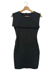 Vorschaubild 1 von Damen Etuikleid Gr. 34/XS Schwarz Elegant Minimalistisch Business