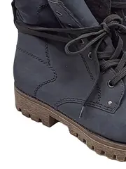 Vorschaubild 2 von Damen Stiefel Boots Gr. 40 Blau Gefüttert Schnürung Winter