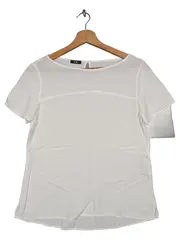 Vorschaubild 1 von Damen T-Shirt Bluse Gr. 36/S Weiß Casual Modern