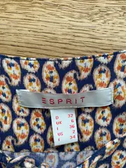 Vorschaubild 3 von Damen Bluse Langarm Grafik Muster Mehrfarbig Gr. 32 XXS