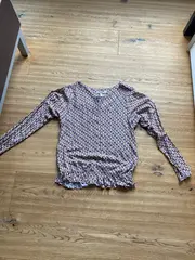 Vorschaubild 2 von Damen Bluse Langarm Grafik Muster Mehrfarbig Gr. 32 XXS