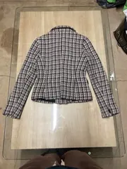 Vorschaubild 4 von Damen Tweed Blazer Jacke kariert Gr. 38 M Mehrfarbig Klassisch