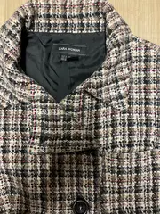 Vorschaubild 3 von Damen Tweed Blazer Jacke kariert Gr. 38 M Mehrfarbig Klassisch