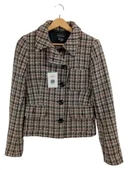 Vorschaubild 1 von Damen Tweed Blazer Jacke kariert Gr. 38 M Mehrfarbig Klassisch