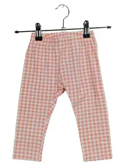 Vorschaubild 1 von Mädchen Leggings kariert Orange Weiß Gr. 86 Bio-Baumwolle