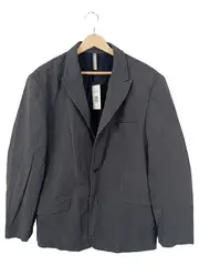 Vorschaubild 1 von Herren Sakko Grau Gestreift Gr. 52 XL Casual Baumwolle