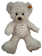 Vorschaubild 1 von Teddybär Lilly Kuscheltier Klassisch Weiß 25 cm Knopf im Ohr