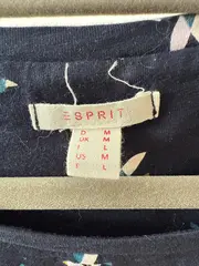 Vorschaubild 4 von Damen T-Shirt Gr. 38/M Blau Vogelmuster Casual Kurzarm