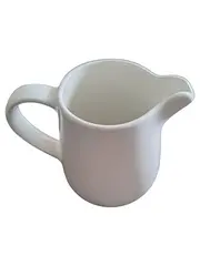 Vorschaubild 1 von Milchkännchen Sahnekännchen Weiß Minimalistisch Keramik 250ml