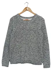 Vorschaubild 1 von Damen Pullover Gr. 38/M Grau Strick Casual