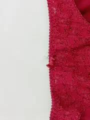 Vorschaubild 4 von Damen Slip mit Spitze Rot Gr. S Baumwolle Elasthan