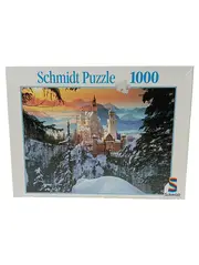 Vorschaubild 1 von Schmidt Puzzle 1000 Teile Schloss Neuschwanstein Winter 652x476mm