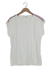 Vorschaubild 1 von Damen T-Shirt Gr. 40/L Weiß Gestreift Casual