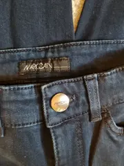 Vorschaubild 2 von Damen Jeans Bootcut Gr. 34/XS Dunkelblau Stretch