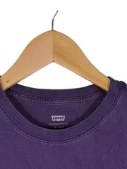 Vorschaubild 3 von Herren T-Shirt Logo Print Lila Orange Gr. M Relaxed Fit