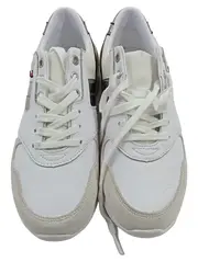 Vorschaubild 2 von Sneaker Damen Gr. 39 Weiß Silber Leder Low Top