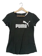 Vorschaubild 1 von Damen T-Shirt Gr. 32/XXS Schwarz Logo-Print Kurzarm Sport