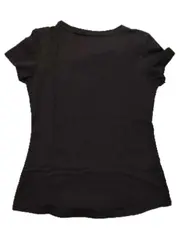 Vorschaubild 3 von Damen T-Shirt Gr. 32/XXS Schwarz Logo-Print Kurzarm Sport