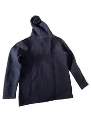 Vorschaubild 3 von Herren Kapuzenpullover Hoodie Gr. L Blau Meliert Baumwolle